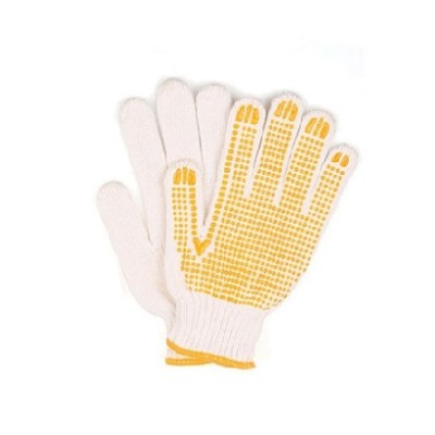 Găng Tay Phủ Hạt Nhựa Màu Vàng