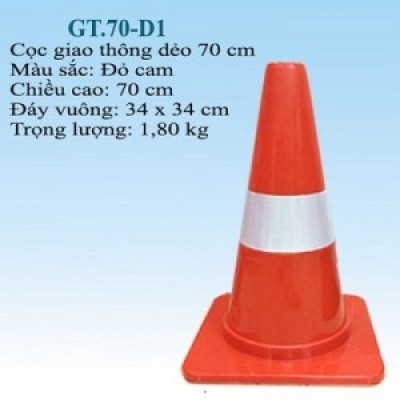 Cọc Giao Thông Nhựa Dẻo 70 cm